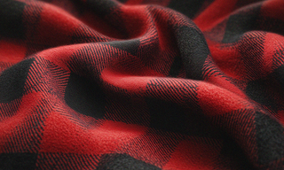 red buffalo check fabric