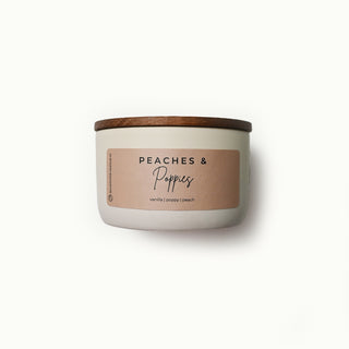 Peaches & Poppies Candle - 10 oz