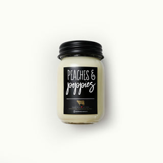 Peaches & Poppies Candle - 13 oz