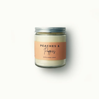 Peaches & Poppies Candle - 7 oz