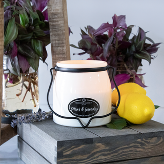 Citrus & Lavender Candle | 16 oz Butter Jar