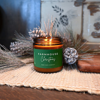 Farmhouse Christmas Candle | 12 oz Classic Statement