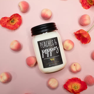 Peaches & Poppies - 13 oz Candle