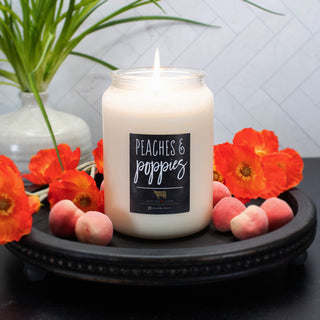 Peaches & Poppies - 26 oz Candle