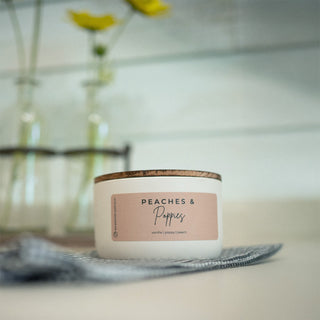 Peaches & Poppies - 10 oz Candle