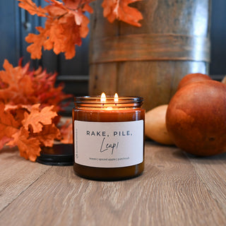 Rake, Pile, Leap! Candle | 12 oz Classic Statement