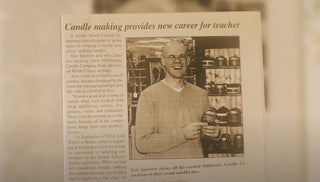 a news paper clipping of how Janet and Eric started their resale Milkhouse Business 