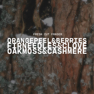 Tree bark with text overlay on a dark background