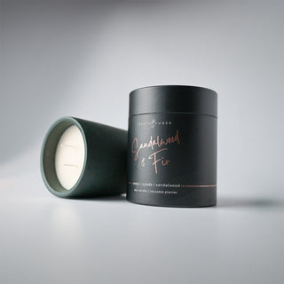 sandlewood and fir candle and tube 