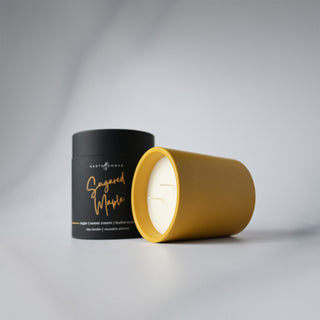 sugared maple candle and tube 